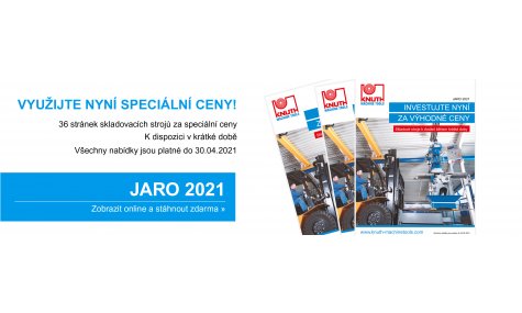 Nový akční katalog strojů Knuth - jaro 2021