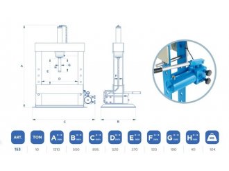 HYDRAULICKÝ LIS OMCN 153 (10 t)